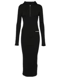 Jil Sander - Wool-Blend Midi Dress - Lyst