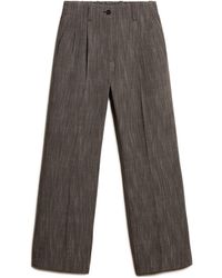 Golden Goose - High-Waist Tapered-Leg Tailored Trousers - Lyst