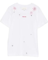 ShuShu/Tong - Shushu/Tong Grommet Floral T-Shirt - Lyst