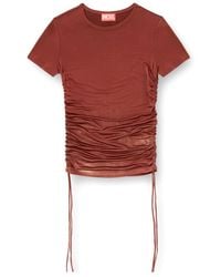 DIESEL - T-Rey Drawstring Side Jersey Top - Lyst