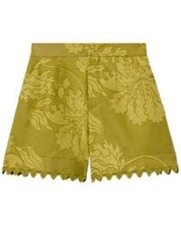 La DoubleJ - Good Butt Jacquard Lace-Trimmed Shorts - Lyst