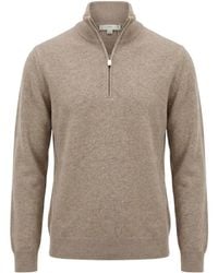 Malo - Half-Zip Cashmere Sweater - Lyst