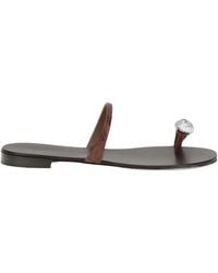 Giuseppe Zanotti - Icon Ring Flat Sandals - Lyst