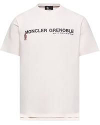 Moncler - Grenoble Logo Detailed Crewneck T-Shirt - Lyst