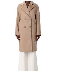 Max Mara - Dravenna Belted Notch-Lapels Coat - Lyst