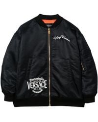 Versace - Mini Embroidered Bomber Jacket - Lyst