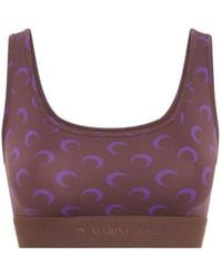 Marine Serre - Moon-Printed Sports Bra - Lyst