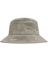 Burberry - Equestrian Knight-Embroidered Bucket Hat - Lyst