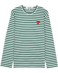 Comme des Garçons - Striped Long-Sleeved T-Shirt - Lyst