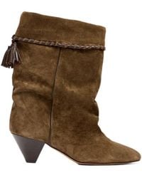 Isabel Marant - Cuff Detail Ankle Boots - Lyst