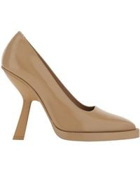 Ferragamo - Ferragamo Shaped Pointed-Toe Pumps - Lyst