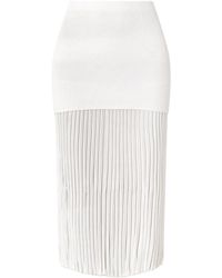 Proenza Schouler - Luiza Ribbed-Knit Midi Skirt - Lyst