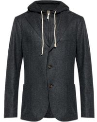 Eleventy - Blazer With Detachable Hood - Lyst