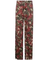 Rabanne - Camouflage-Print Washed Effect Jeans - Lyst