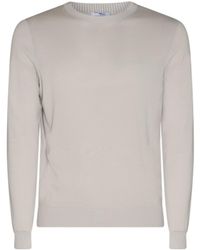 Malo - Ribbed-Trim Cotton Jumper - Lyst