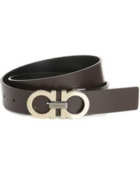 Ferragamo - Ferragamo Gancini Reversible Buckle Belt - Lyst