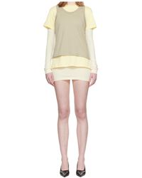 Wardrobe NYC - Colour-Block Layered Mini Dress - Lyst