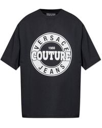 Versace Jeans Couture - Couture Logo Printed Crewneck T-Shirt - Lyst