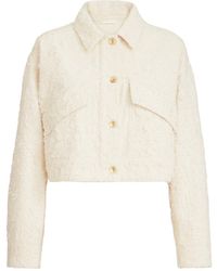 Brunello Cucinelli - Fuzzy Dyed Denim Outerwear Jacket - Lyst