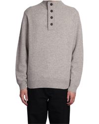 Barbour - Buttoned High-Neck Knit Jumper - Lyst