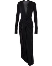 Victoria Beckham - Knot-Detail Jersey Gown - Lyst