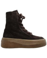 Vic Matié - Round-Toe Lace-Up Ankle Boots - Lyst