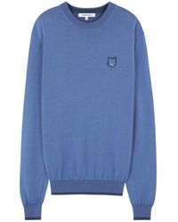 Maison Kitsuné - Maison Kitsuné Fox Head Patch Fine-Knit Jumper - Lyst