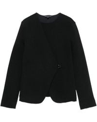 Emporio Armani - Asymmetric-Front Jacket - Lyst