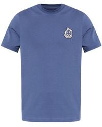 Moncler - Crest Logo Patch T-Shirt - Lyst