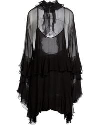 Chloé - Mini Dress Silk - Lyst