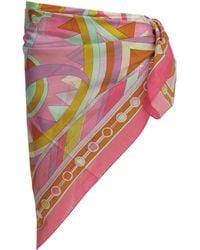 PUCCI - Pucci Vivara Printed Pareo Scarf Skirt - Lyst
