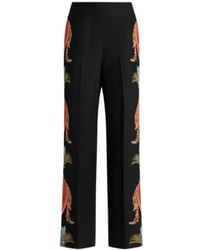 Etro - Wrea Straight-Leg Printed Pants - Lyst