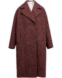 REMAIN Birger - Tweed Double-Breasted Coat - Lyst