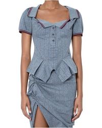 Vivienne Westwood - Monday Pinstriped Top - Lyst