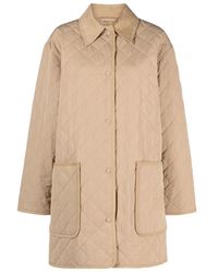 TOTEME - Totême Diamond-Quilted Buttoned Jacket - Lyst