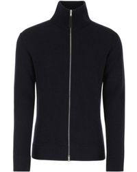 Maison Margiela - Long-Sleeved Zipped Knitted Cardigan - Lyst