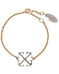 Off-White c/o Virgil Abloh - Arrow Logo Engraved Bracelet - Lyst