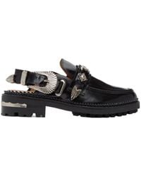 Toga - Round-Toe Slingback Mule Loafers - Lyst