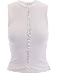 Patrizia Pepe - Braided-Detail Sleeveless Top - Lyst