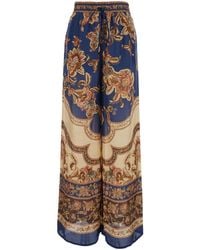 Zimmermann - Relaxed Pants Aster Silk - Lyst