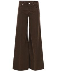 Dondup - Marlen Wide-Leg Velvet Pants - Lyst
