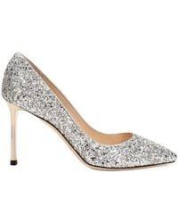 Jimmy Choo - Romy 85 Series Sequined High Heels - Lyst