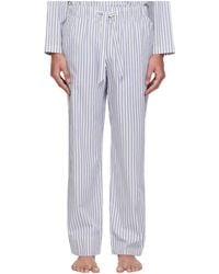Tekla - Striped Design Pajama Pants - Lyst