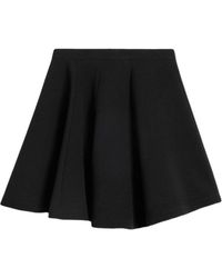 Ami Paris - High-Waist Pleated Skirt - Lyst