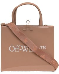Off-White c/o Virgil Abloh - Patent Leather Square-Style Tote - Lyst