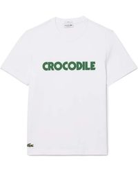 Lacoste - Minimalist And Versatile Shortsleeve Top - Lyst
