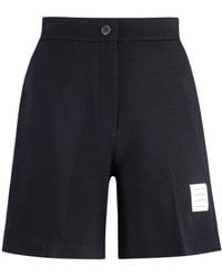 Thom Browne - Logo Patch Shorts - Lyst