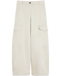 Max Mara - 'S Button Detailed Wide Leg Pants - Lyst