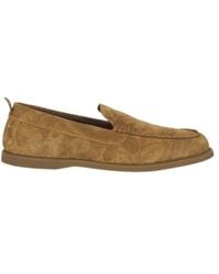 Etro - Printed Suede Slip-On Shoes - Lyst