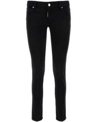 DSquared² - Logo Patch Straight Leg Jennifer Jeans - Lyst